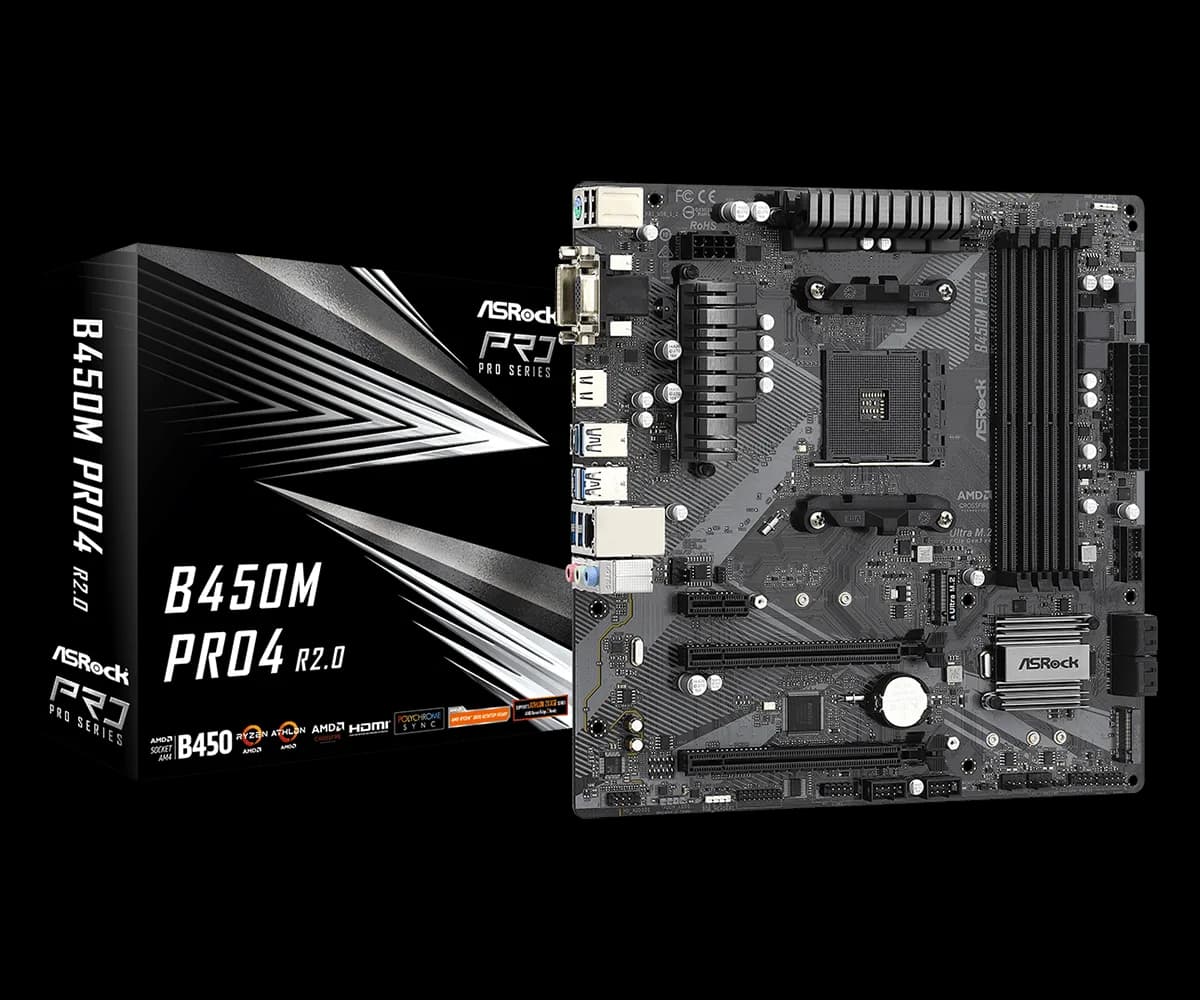 ASRock B450M Pro4 R2.0 Micro ATX