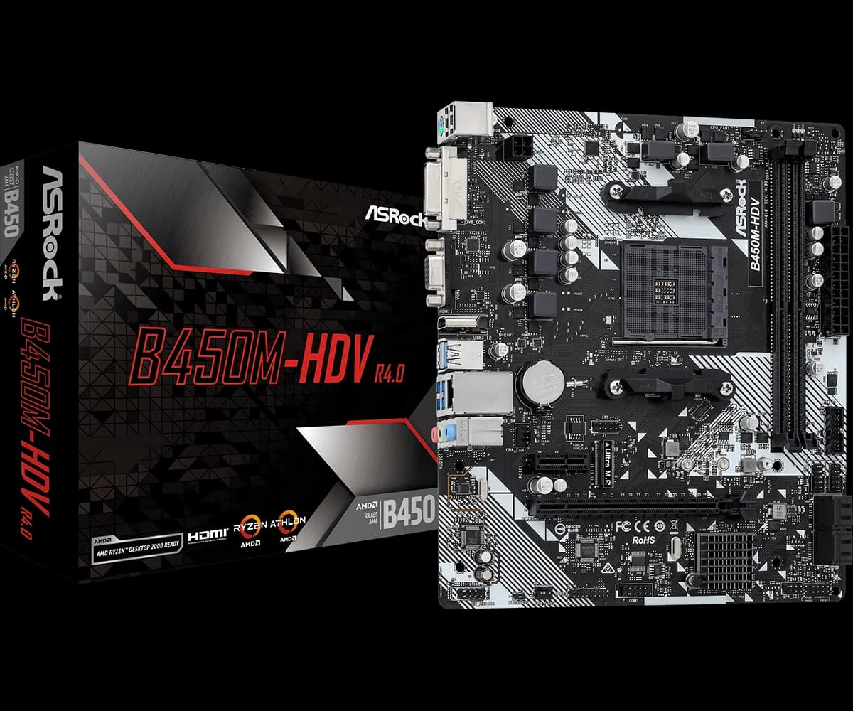 ASRock B450M-HDV R4.0 Micro ATX