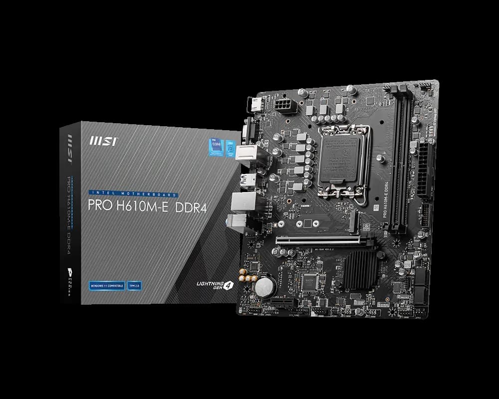 MSI PRO H610M-E DDR4 Micro ATX