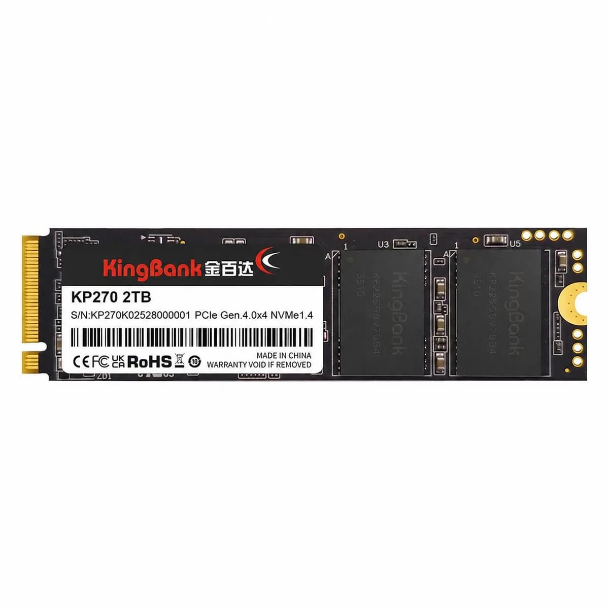 KingBank KP270 M.2 2TB Read 7400MB/s