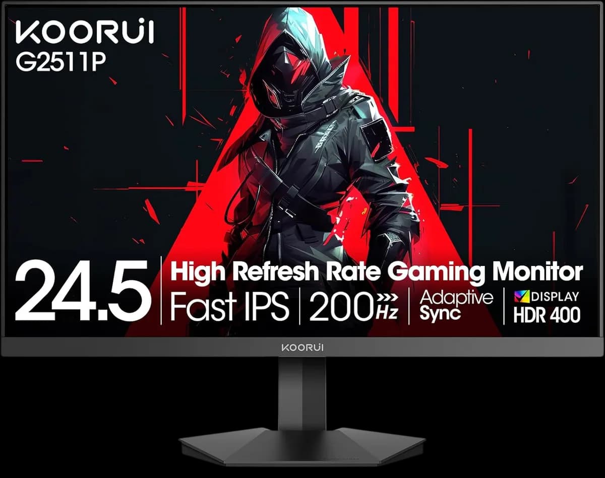 Koorui G2511P FHD (1920x1080), 200Hz, IPS