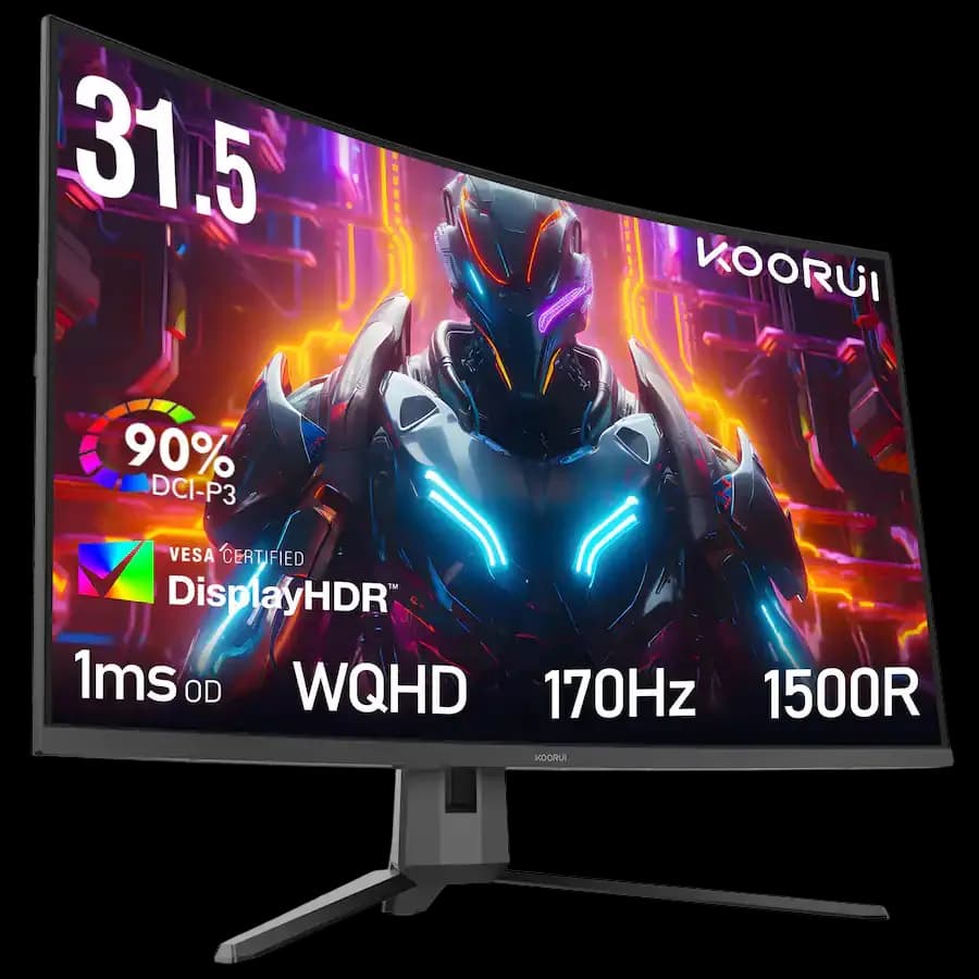 Koorui G3221SC 2K (2560x1440), 170Hz, Curved VA